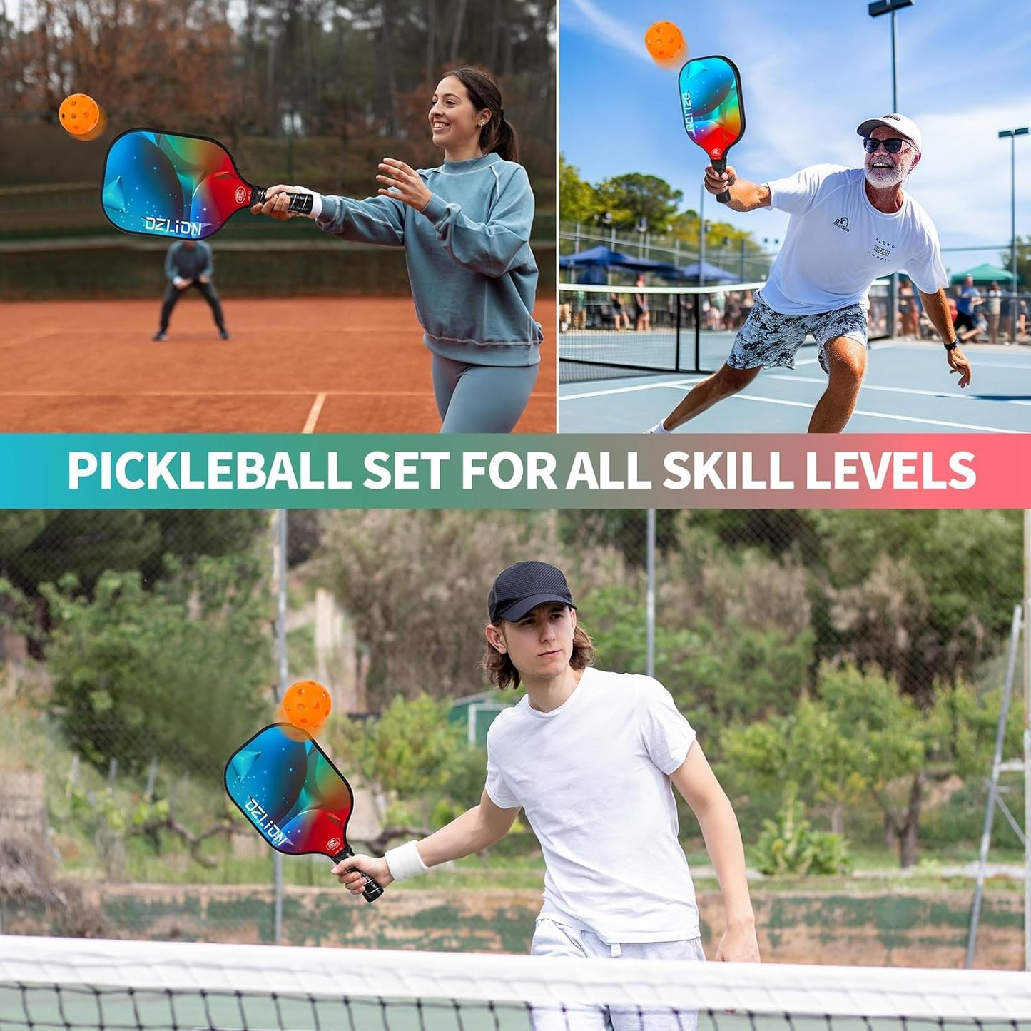 Dzlion Pickleball Set