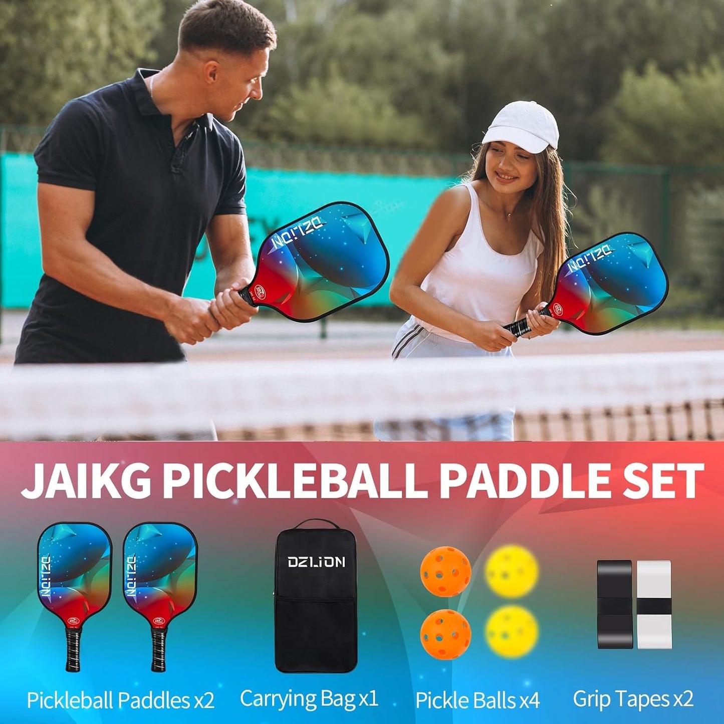 Dzlion Pickleball Set