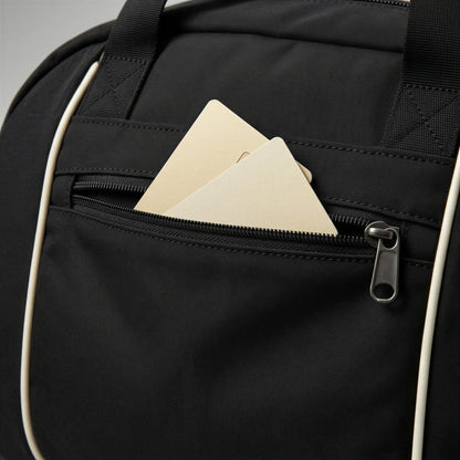 CourtDuet Bag in Court Black hidden back zip pocket detail